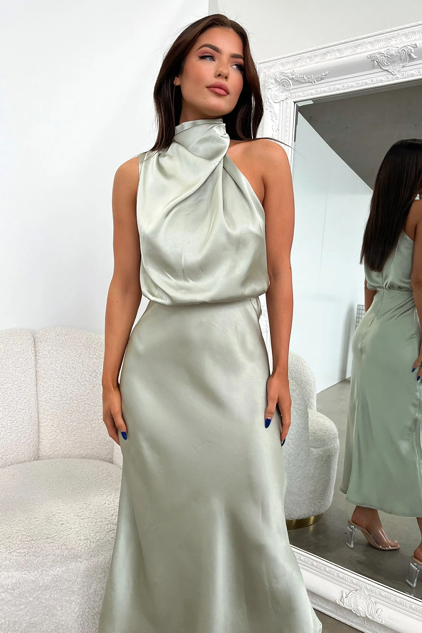 Santorini Maxi Dress - Sage